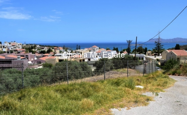 Plot to invest, with sea view in Nea Kydonia, Chania