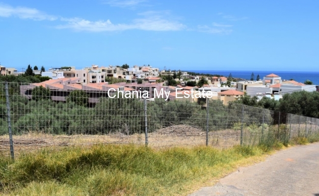 Plot to invest, with sea view in Nea Kydonia, Chania