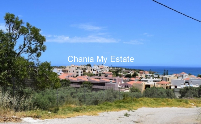 Plot to invest, with sea view in Nea Kydonia, Chania