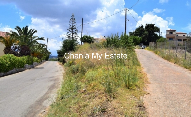 Plot to invest, with sea view in Nea Kydonia, Chania