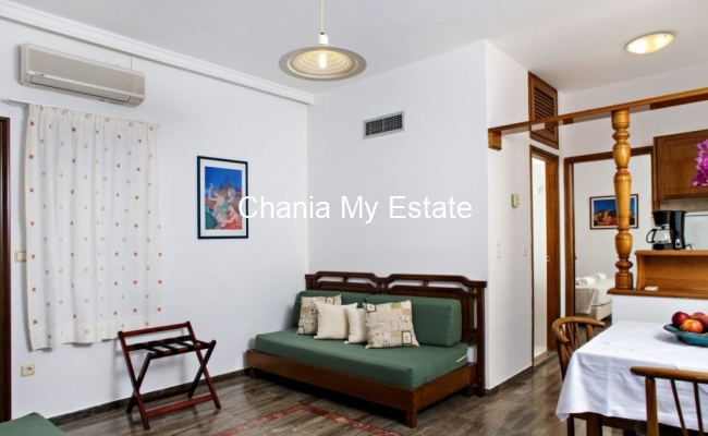 Living room - Hotel for sale in Nea Kydonia, Chania Crete Greece