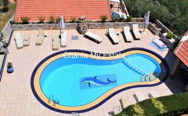 Pool - Luxury house for sale in Nea Kydonia Chania Crete Greece