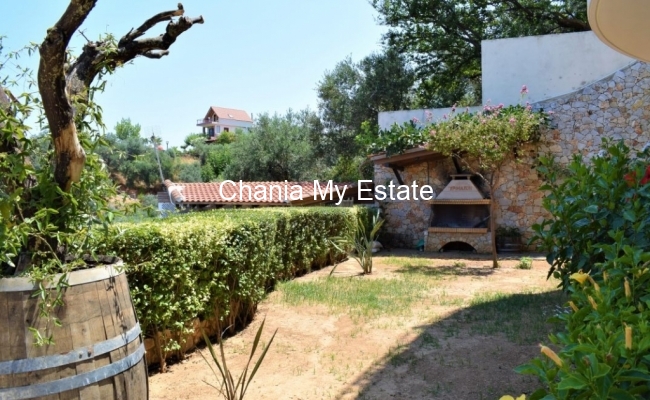 Barbecue - Luxury house for sale in Nea Kydonia Chania Crete Greece