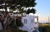 House front view - Detached house for sale in Agia Marina Chania Crete