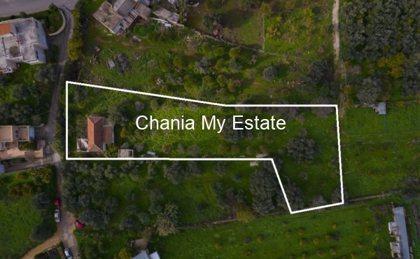 Plot aerial view with outline